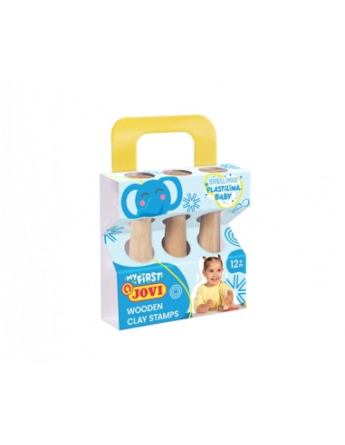Jovi My First Plastilina Kit de Modelaje con 3 Estampadores de Madera