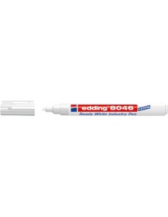 Edding 8046 Rotulador Permanente Industrial - Punta Redonda 1-3mm - Tinta Opaca - Resistente al Desgaste-Roce y Luz - Color