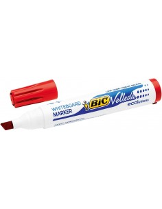 Bic Velleda 1751 ECOlutions Marcadores para Pizarra - Punta Biselada - Trazo entre 3mm y 5.5mm - Tinta con Base de Alcohol -