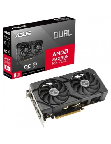 Asus Dual Radeon RX 7600 EVO OC Edition Tarjeta Grafica 8GB GDDR6