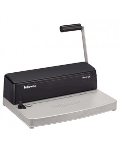 Fellowes Metal 25 Encuadernadora Manual A4 de Espiral Metalico - Perfora hasta 10 Hojas - Encuaderna hasta 450 Hojas
