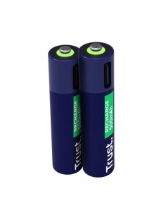 Trust Pack de 2 Pilas Recargables 500 mAh AAA