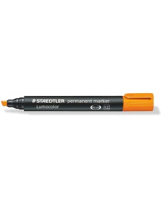 Staedtler Lumocolor 350 Rotulador Permanente - Secado Rapido - Punta 2 - 5 mm Aprox - Color Naranja