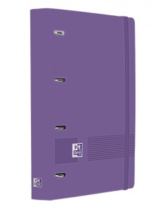 Oxford Europeanbinder Live & Go A4-Carpeta Tamaño A4-con Recambio de 100 Hojas Cuadricula 5x5mm - Tapa de Plastico