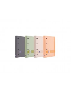 Oxford Europeanbinder-Boreal Carpeta Tamaño A4-con Recambio de 100 Hojas Cuadricula 5x5mm - Tapa de Plastico Polyfoam -