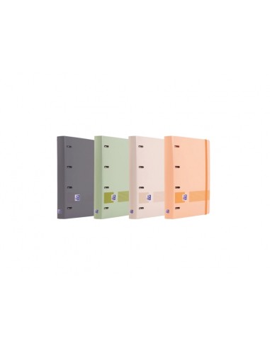 Oxford Europeanbinder-Boreal Carpeta Tamaño A4-con Recambio de 100 Hojas Cuadricula 5x5mm - Tapa de Plastico Polyfoam -