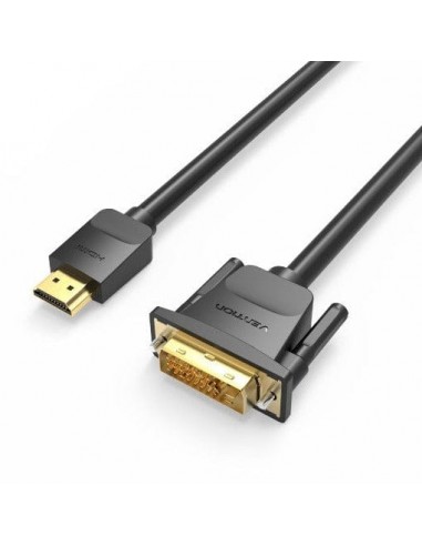 Vention Cable DVI Macho a HDMI Macho - 5m - Color Negro