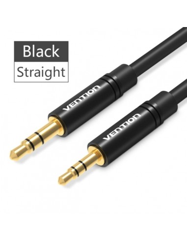 Vention Cable Estereo Jack 3.5 Macho a Jack 2.5 Macho - 0.5m - Color Negro