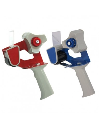 Bismark T-15 Precintadora para Rollos de hasta 50mm de Ancho - Cuchilla de Acero Templado - Empuñadura Ergonomica - Colores