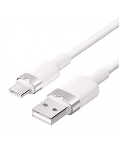 Vention Cable USB-C 2.0 a USB-A 3A 60W - 2m - Trenzado - Color Blanco
