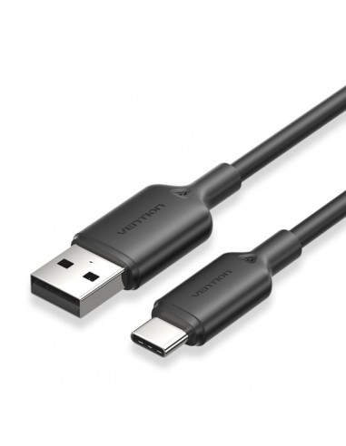 Vention Cable USB-C 2.0 a USB-A 3A 60W - 2m - PVC - Color Negro