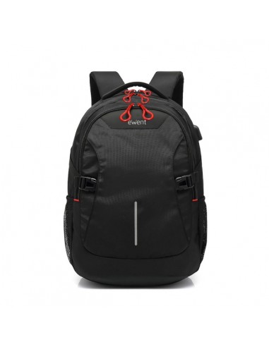 Ewent EW2526 Mochila para Portatil hasta 15" - Puerto USB - Tirantes Ajustables - color Negro