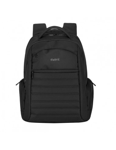 Ewent EW2528 Mochila Urban Notebook - hasta 17" - 5 Compartimentos - Material a prueba de Agua - Color Negro