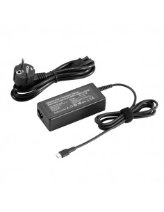 Ewent Cargador para Portatil USB Tipo C - Power Maxima Entregada 65W - Longitud Cable 300 cm - Color Negro