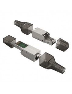 Vention Conector para Cable de Red RJ45 Cat.6 FTP - Sin Herramientas - Color Gris