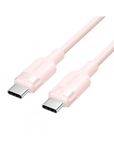 Vention Cable USB-C a USB-C 3A 60W - 2m - Trenzado - Color Rosa