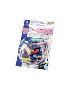 Staedtler Textsurfer Classic 364 Expositor de 100 Marcadores Fluorescentes - Punta Biselada 1 - 5 mm Aprox - Secado Rapido -