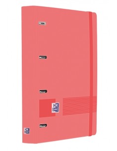 Oxford Europeanbinder Live & Go A4-Carpeta Tamaño A4-con Recambio de 100 Hojas Cuadricula 5x5mm - Tapa de Plastico