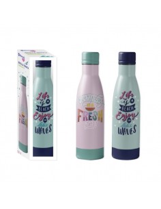 Bismark Botella Termica 500ml - Aislamiento de Vacio de Doble Pared - Tapon Hermetico - 2 Modelos Diferentes