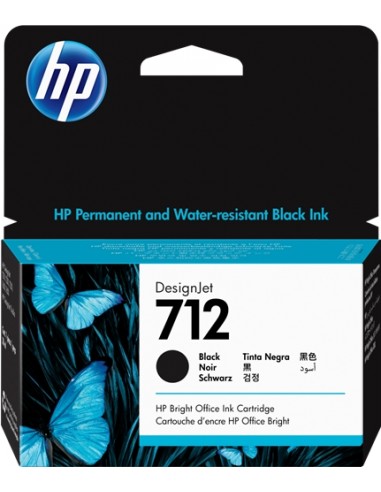 HP 712 Negro Cartucho de Tinta Original - 3ED70A
