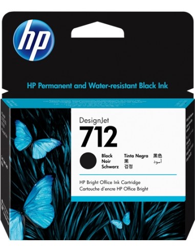 HP 712XL Negro Cartucho de Tinta Original - 3ED71A