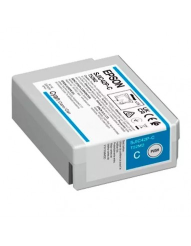 Epson SJIC42P-C Cyan Cartucho de Tinta Original - C13T52M240