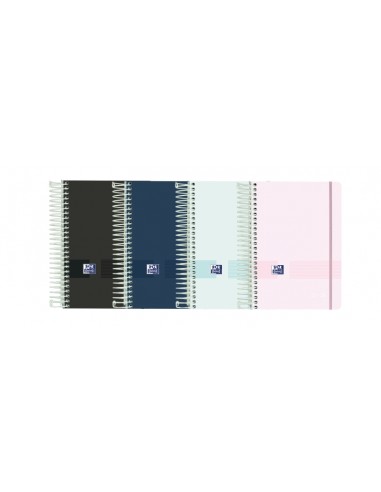 Oxford Live & Go Agenda Escolar 25 26 Espiral Semana Vista - Tamaño 8-- Tapa de Plastico Opaco - Esquinas Microperforadas