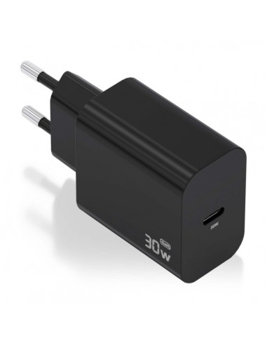 Aisens Cargador GaN 30W - USB-C PD3.0 - Color Negro