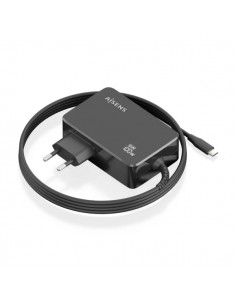 Aisens Cargador de Portatil GaN USB-C PD 100W PD3.0 - Cable de 1.80m - Color Negro