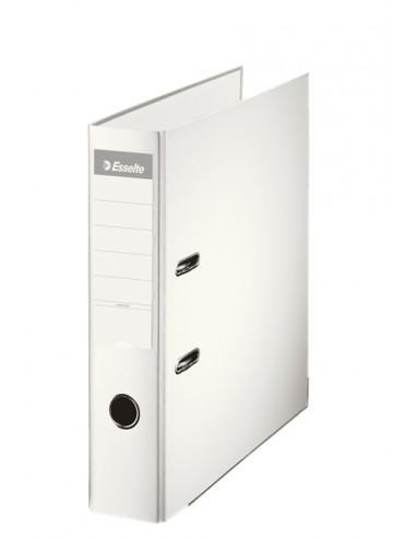 Esselte Archivador de Palanca - Formato A4 - Lomo 75mm - Capacidad para 500 Hojas - Color Blanco