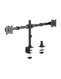 Aisens Soporte de Mesa Eco Giratorio e Inclinable para Monitor TV 20Kg (3 Pivotes - 2 Brazos) de 17-35" - Color Negro