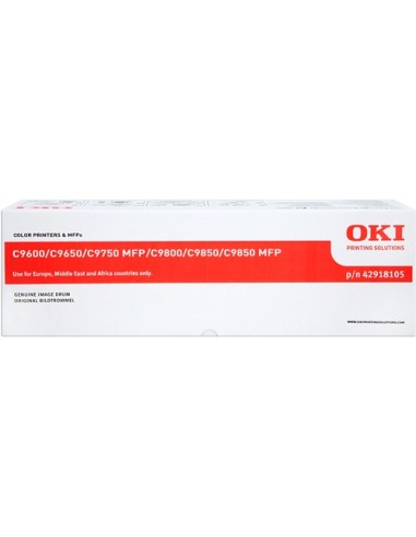 OKI C9600 C9650 C9655 C9800 C9850 Amarillo Tambor de Imagen Original - 42918105