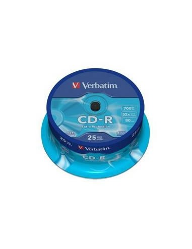 Verbatim CD-R 52x 700MB (Tarrina 25 Uds)