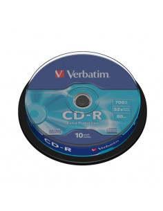 Verbatim CD-R 52x 700MB (Tarrina 10 Uds)