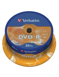 Verbatim DVD-R 16x 4.7GB (Tarrina 25 Uds)