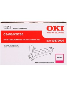 OKI C5650 C5750 Magenta Tambor de Imagen Original - 43870006 (Drum)