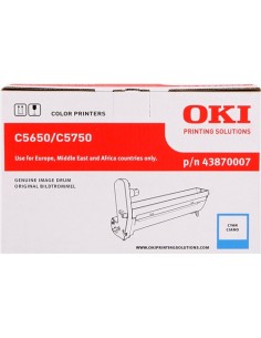 OKI C5650 C5750 Cyan Tambor de Imagen Original - 43870007 (Drum)