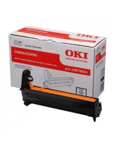 OKI C5850 C5950 MC560 Negro Tambor de Imagen Original - 43870024 (Drum)