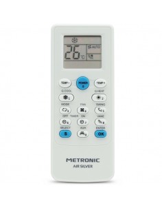 Metronic Mando a Distancia Universal Aire Acondicionado - Color Blanco