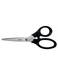 Leitz Tijeras de Acero Inoxidable 18.5cm - Agarre Ergonomico - Color Negro