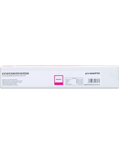 OKI C310 C510 MC351 MC361 Magenta Cartucho de Toner Original - 44469705