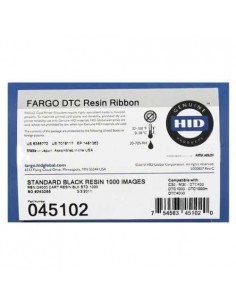 Fargo HID DTC1000 DTC1250 Cinta de Transferencia Termica Original Negro 1.000p-Rodillo de Limpieza - 045102