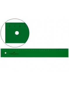 Faber-Castell Regla Tecnica Recta 30cm - Color Verde Tranparente