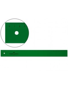 Faber-Castell Regla Tecnica Recta 40cm - Color Verde Tranparente