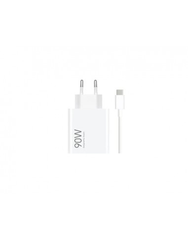 Xiaomi HyperCharge Cargador GaN Universal de Pared 90W - USB-A - Carga Rapida - Color Blanco