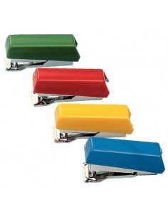 Petrus 202 Grapadora Bambina-1 Caja de Grapas 202 - Hasta 5 Hojas - Longitud 5cm - Colores Surtidos