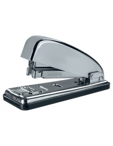 Petrus 226C Grapadora Metalica - Hasta 30 Hojas - Grapado Cerrado-Abierto y Clavado - Color Cromado