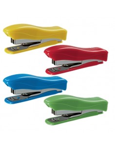 Petrus 200 Liliput Grapadora-1 Caja grapas 23 6-200 - Hasta 12 Hojas - Grapas 23 6 - Grapado Cerrado y Clavado - Colores