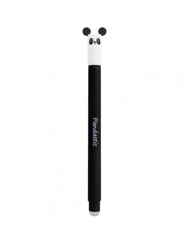 Eberhard Faber Animal Erase It-Boligrafo Borrable Tinta Gel Azul - Trazo 0.7mm - Tacto Soft - Diseño Panda