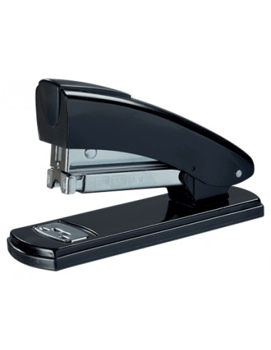 Petrus 2002 Grapadora Metalica Retro - Hasta 30 Hojas - Grapado Cerrado-Abierto y Clavado - Color Negro